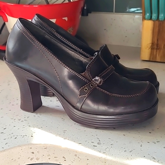 Y2K block heel loafers by hotcakes - Picture 1 of 5